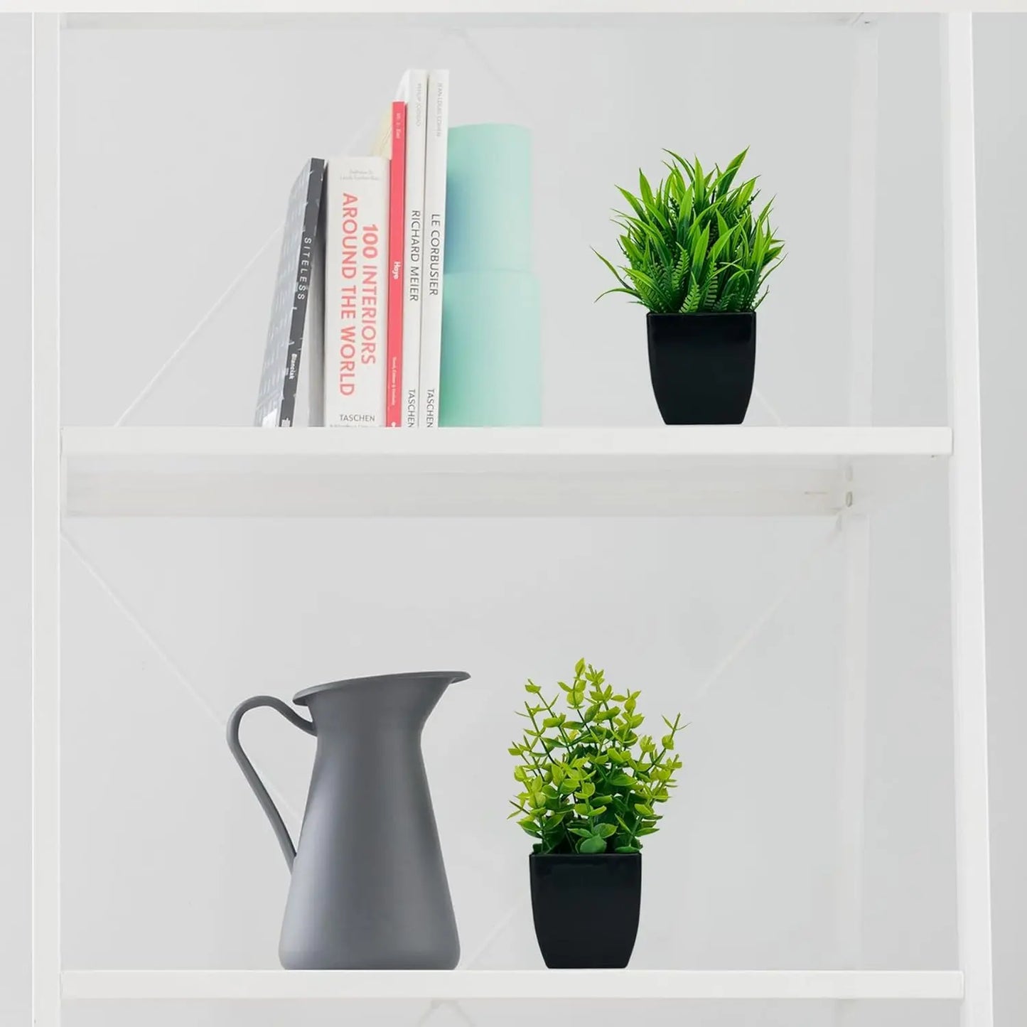 Artificial Potted Plants Set – Realistic Faux Greenery for Desk Setups, Home Offices & Home Décor