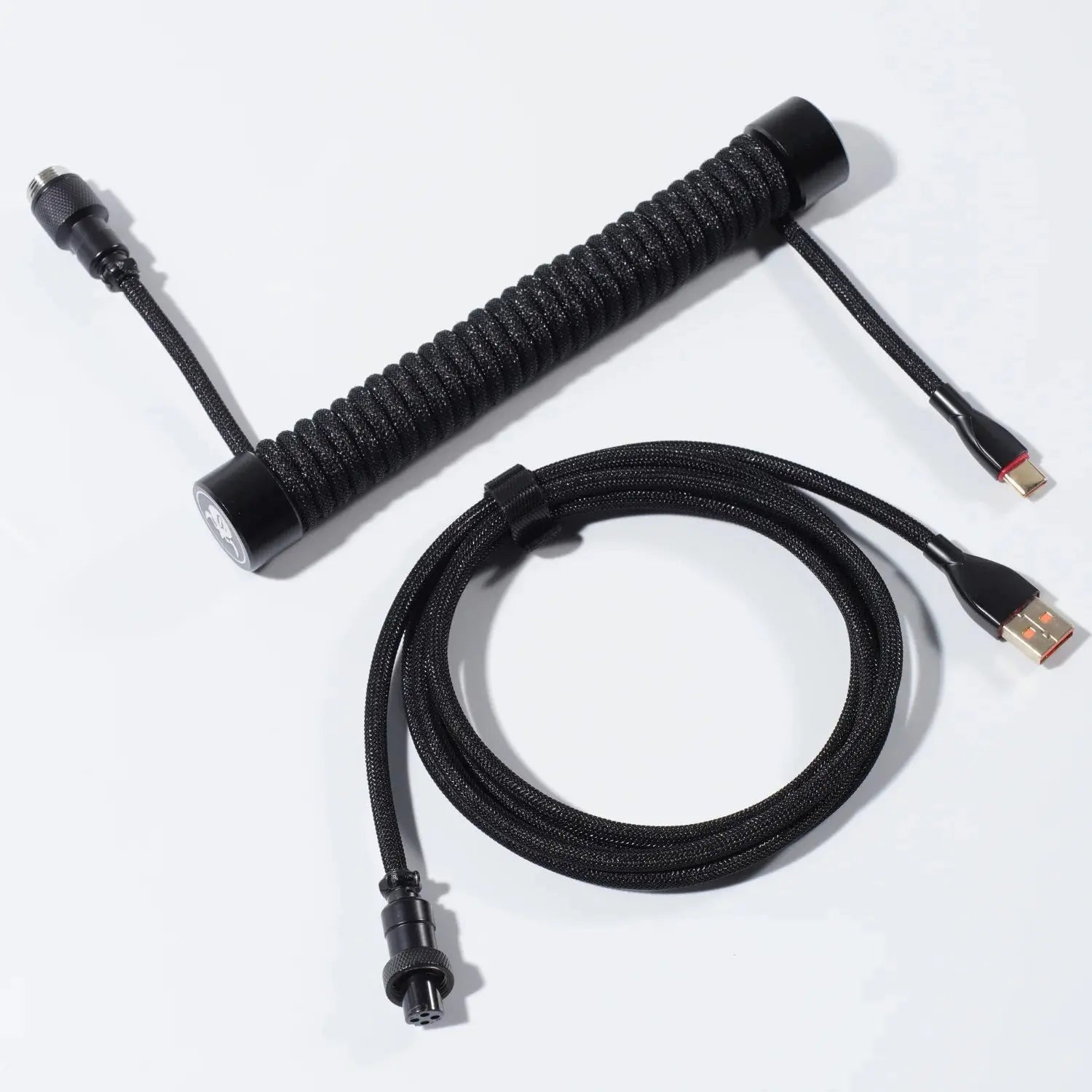 Gravastar Coiled Aviator USB-C Keyboard Cable – Premium Detachable Mechanical Keyboard Cable