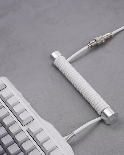 Gravastar Coiled Aviator USB-C Keyboard Cable – Premium Detachable Mechanical Keyboard Cable