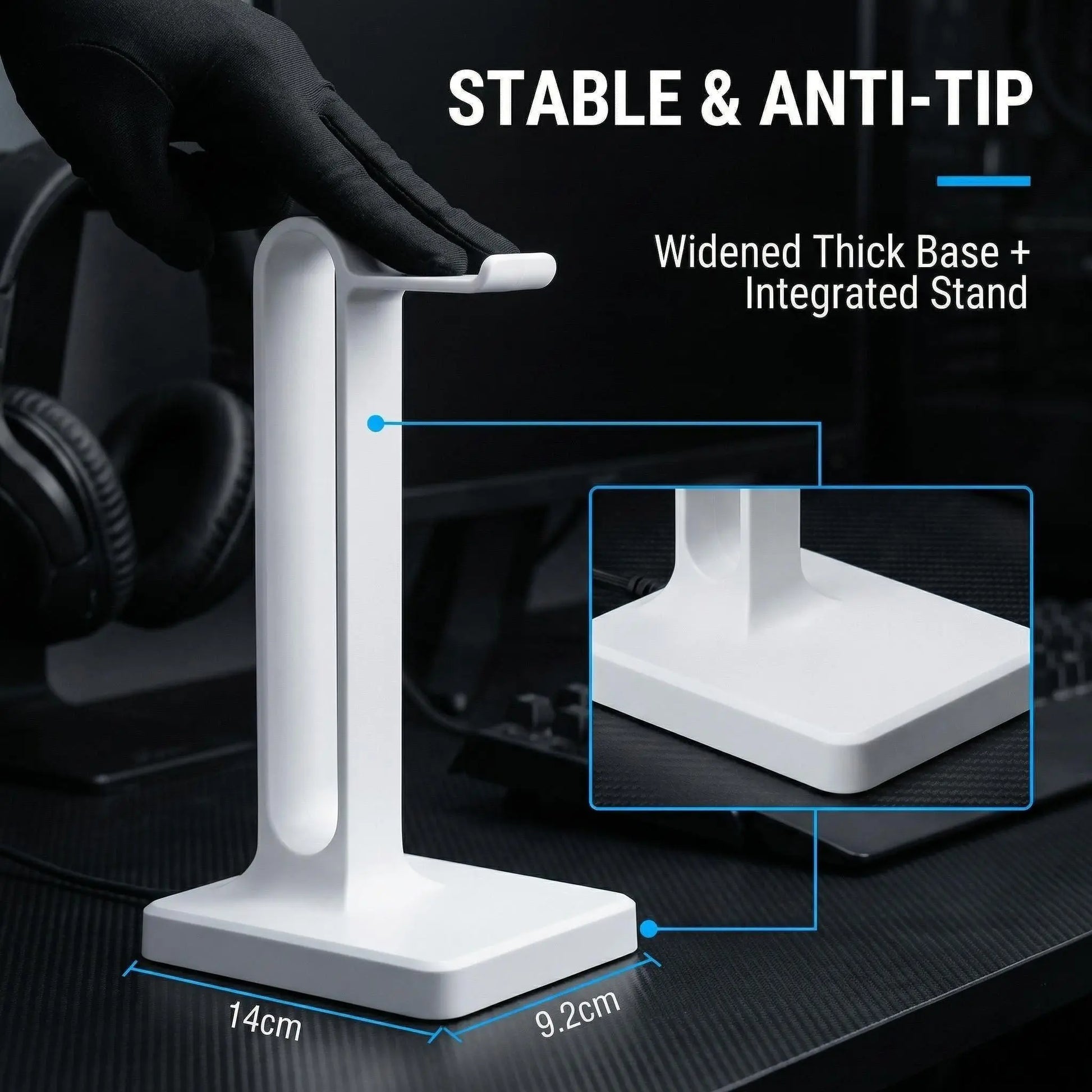 Gaming Headset & Controller Stand – Desktop Organiser for PS5, PS4, Xbox & Nintendo Switch Setups