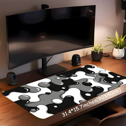 Abstract Pattern Extended Desk Mat – Premium Non-Slip Gaming Mouse Pad