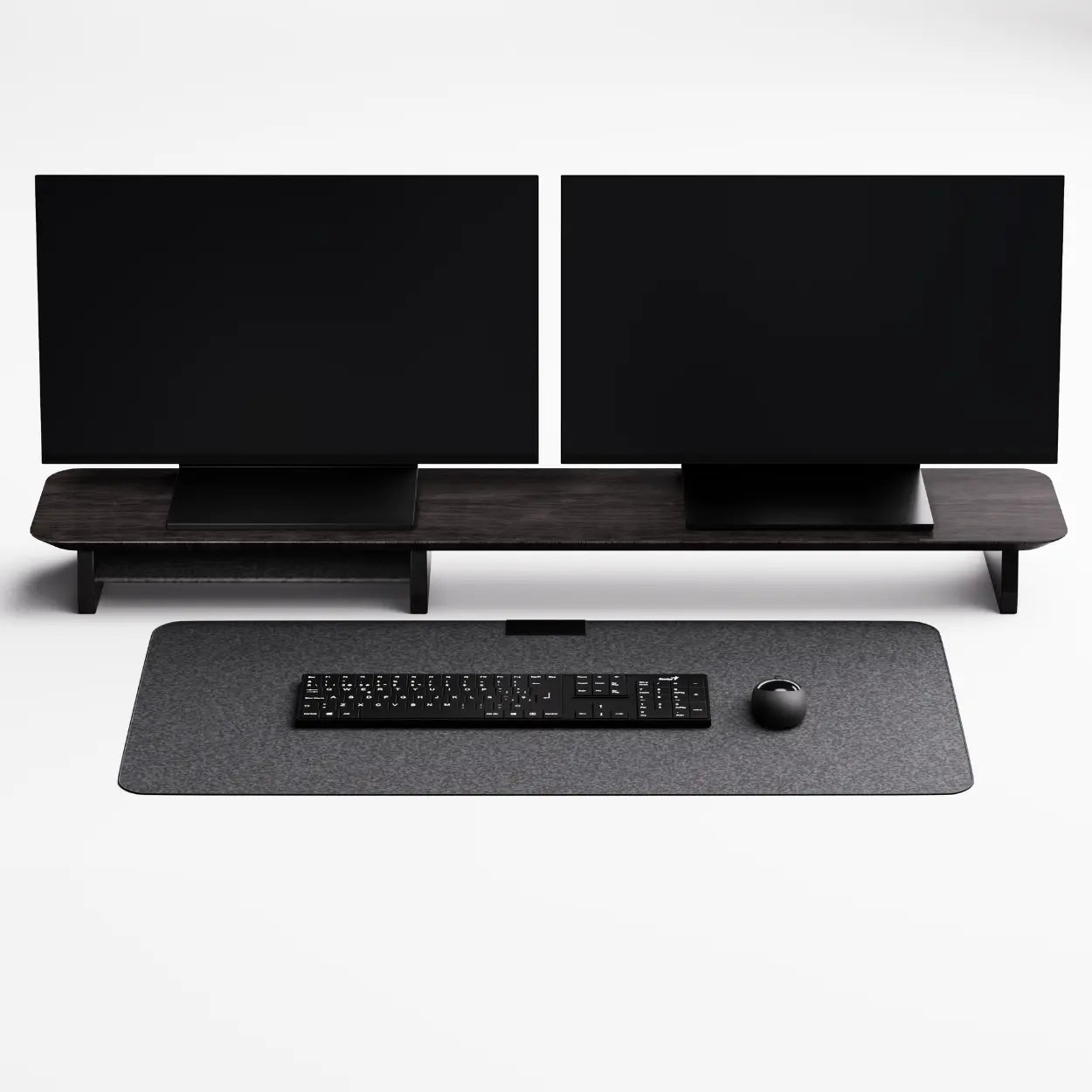Premium Wooden Dual Monitor Riser – Solid Wood Monitor Stand for Desk Setups, Home Offices & Gaming Stations