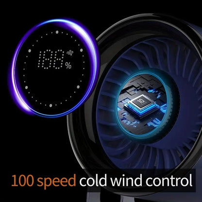 Ultra-Quiet Rechargeable Desk Fan – 100-Speed USB Portable Cooling Fan for Desk Setups, Home Offices & Travel
