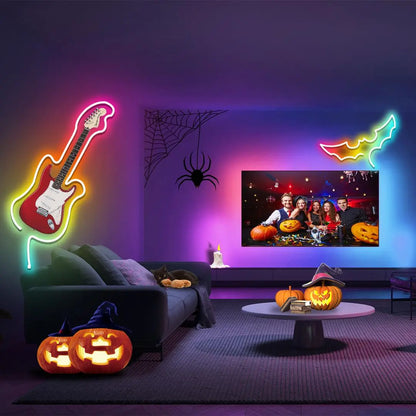 Smart RGB Neon LED Strip Light – App-Controlled USB LED Rope Light with Music Sync for Desk Setups & Gaming Rooms