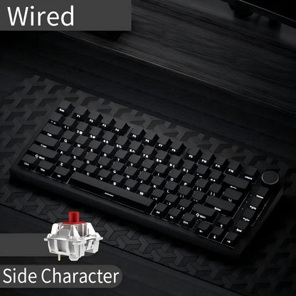 AJAZZ AK820 75% Mechanical Gaming Keyboard – Hot-Swappable Gasket Keyboard with Volume Knob for Gaming & Desk Setup