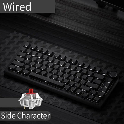 AJAZZ AK820 75% Mechanical Gaming Keyboard – Hot-Swappable Gasket Keyboard with Volume Knob for Gaming & Desk Setup