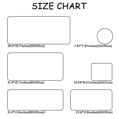 Cartoon Pattern Extended Desk Mat – Premium Non-Slip Gaming Mouse Pad