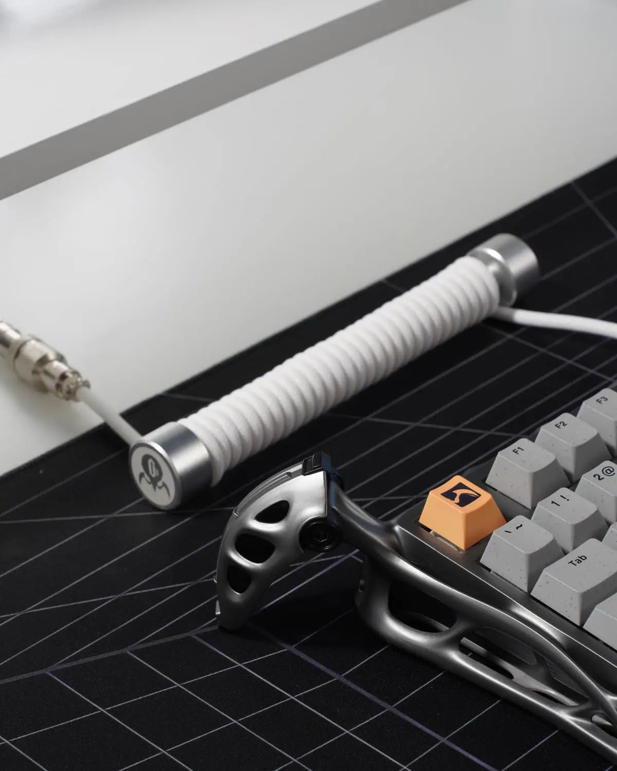 Gravastar Coiled Aviator USB-C Keyboard Cable – Premium Detachable Mechanical Keyboard Cable