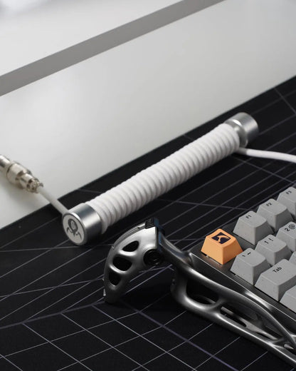 Gravastar Coiled Aviator USB-C Keyboard Cable – Premium Detachable Mechanical Keyboard Cable