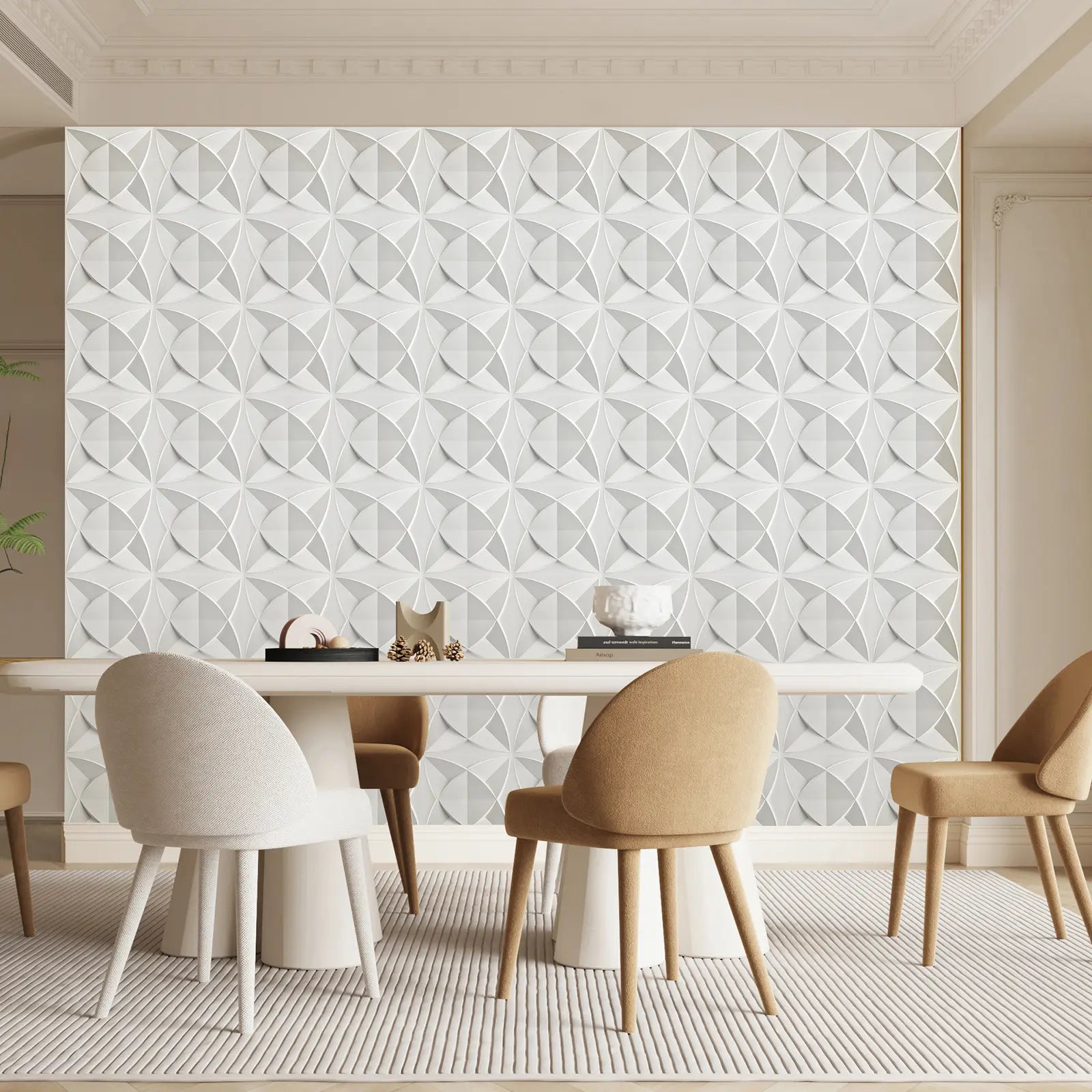 3D Diamond Wall Panels – Waterproof Geometric PVC Wall Tiles for Modern Home Décor