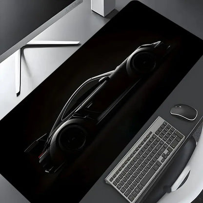 Luxury Sports Car Extended Desk Mat – Non-Slip Gaming Mouse Pad