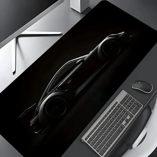 Luxury Sports Car Extended Desk Mat – Non-Slip Gaming Mouse Pad
