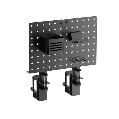 Clamp-On Desk Organiser with Headphone Holder & Pegboard – Space-Saving Storage for Desk Setups & Home Offices