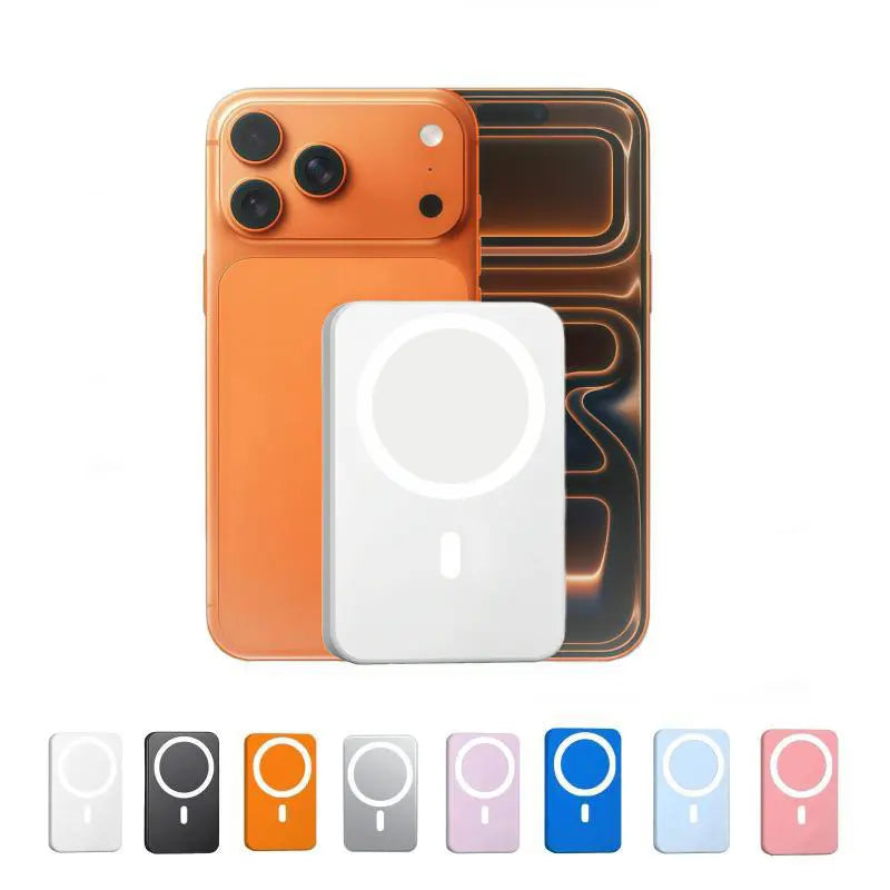 5000mAh Magnetic Power Bank – Portable MagSafe Wireless Charger for iPhone 12–17 Series