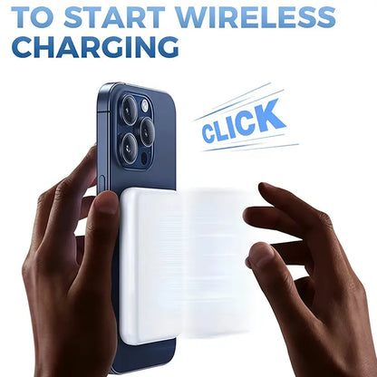 5000mAh Magnetic Power Bank – Portable MagSafe Wireless Charger for iPhone 12–17 Series
