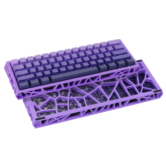 61-Key Gaming Keyboard — Gradient Color Scheme, Hot-Swappable Hollow Design, RGB Backlighting, Ultra-Compact Wired Connectivity, Blue/Red Switches, Compatible with Windows/Macos, Suitable for Office and Gaming