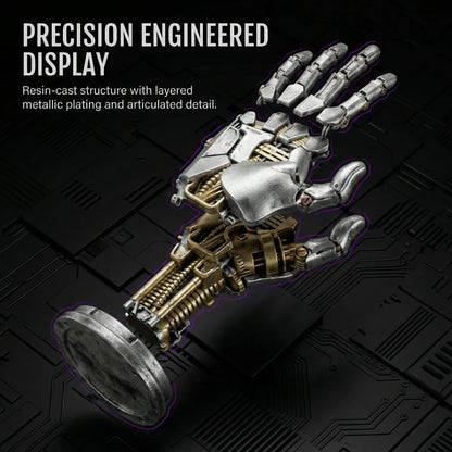 Cyberpunk Mechanical Hand Controller Stand – Gaming Controller, Headphone & Key Holder for Desk Setups