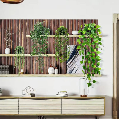 Artificial Hanging Plants Set – 4 Pack Realistic Faux Greenery for Desk Setups, Shelves & Home Décor