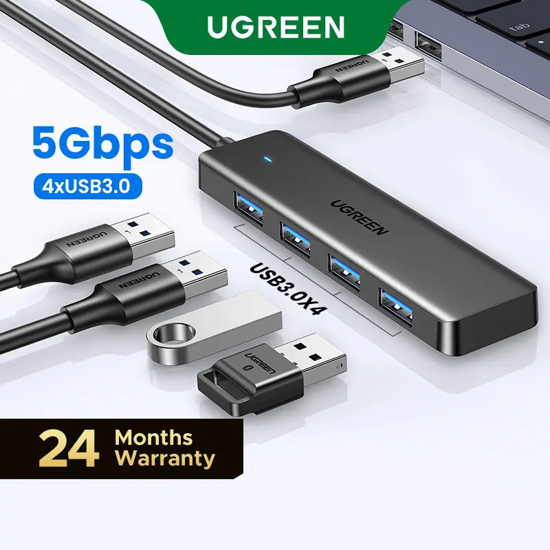 UGREEN 5Gbps USB 3.0 Hub, 4 Ports USB A/USB C Splitter, Ultra-Slim Design, Compatible with PS5, Xbox, Mouse, Tiktokshopbacktoschoolkeyboard, Flash Drive,Dealsforyoudays