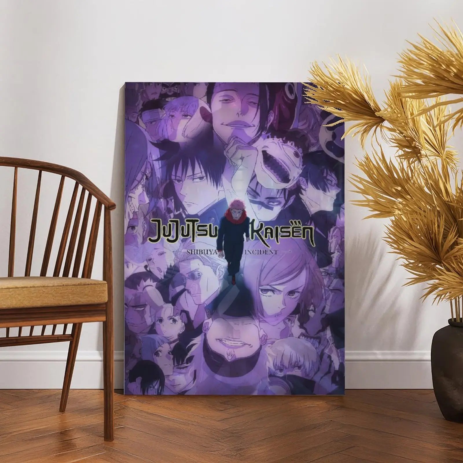 Jujutsu Kaisen Anime Wall Art – Premium Framed Poster for Bedrooms, Gaming Rooms & Desk Setups