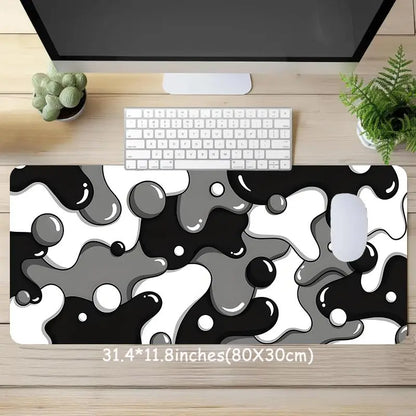 Abstract Pattern Extended Desk Mat – Premium Non-Slip Gaming Mouse Pad