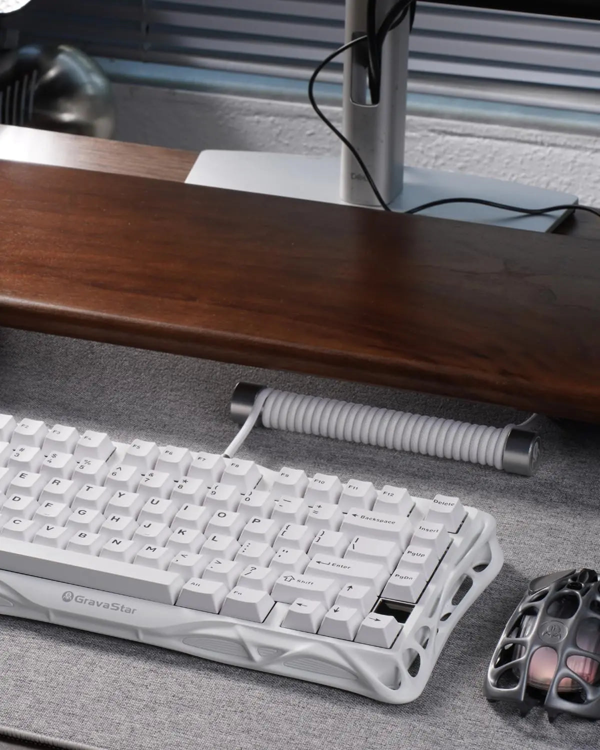 Gravastar Coiled Aviator USB-C Keyboard Cable – Premium Detachable Mechanical Keyboard Cable