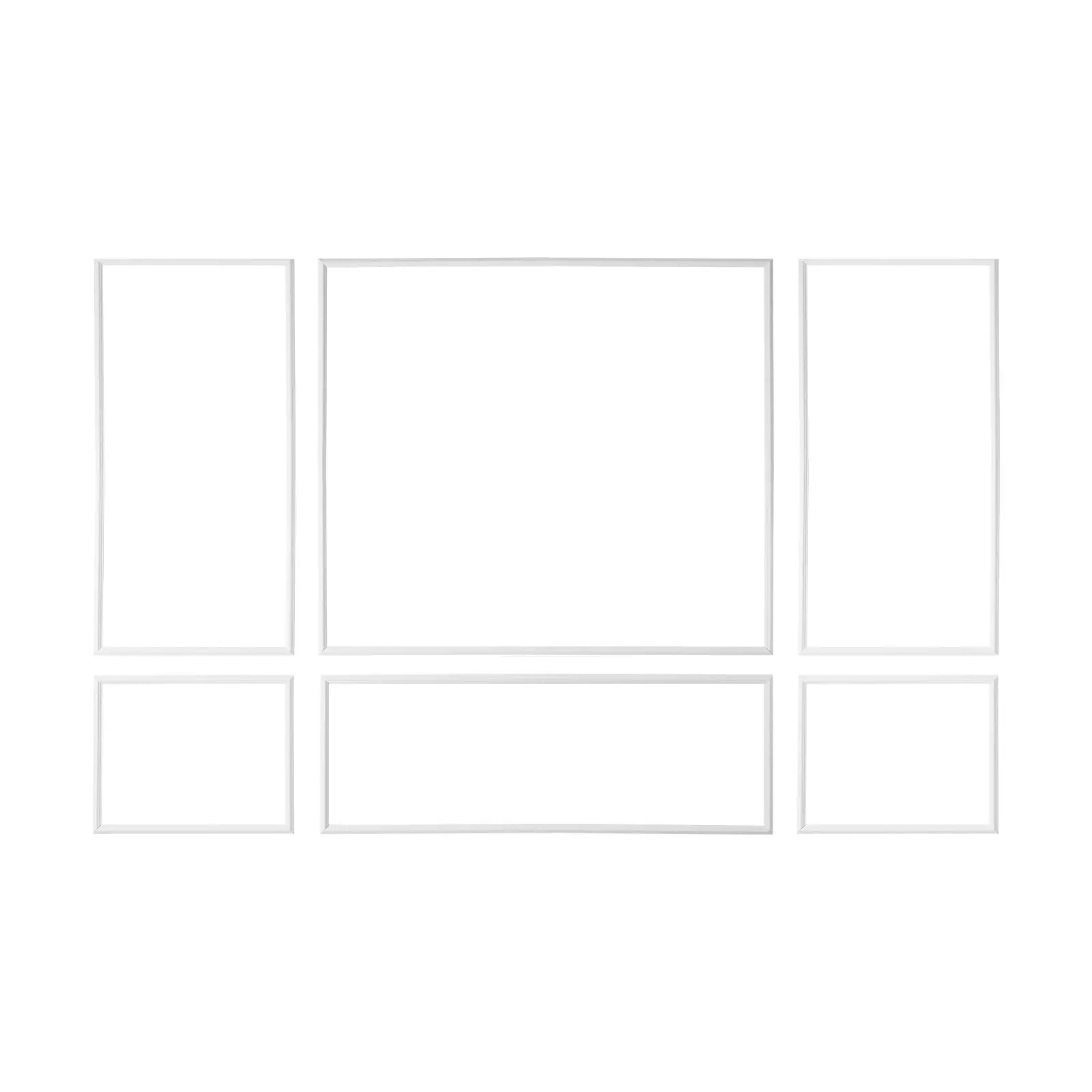 Modern Wall Moulding Kit – Paintable Wainscoting Panels for Living Rooms, Bedrooms & Home Décor