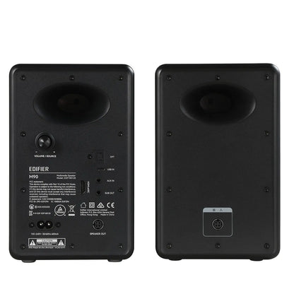 Premium Active Bookshelf Speakers – 100W RMS Hi-Res Bluetooth 6.0 Speakers with HDMI eARC for Desk Setups & Home Entertainment