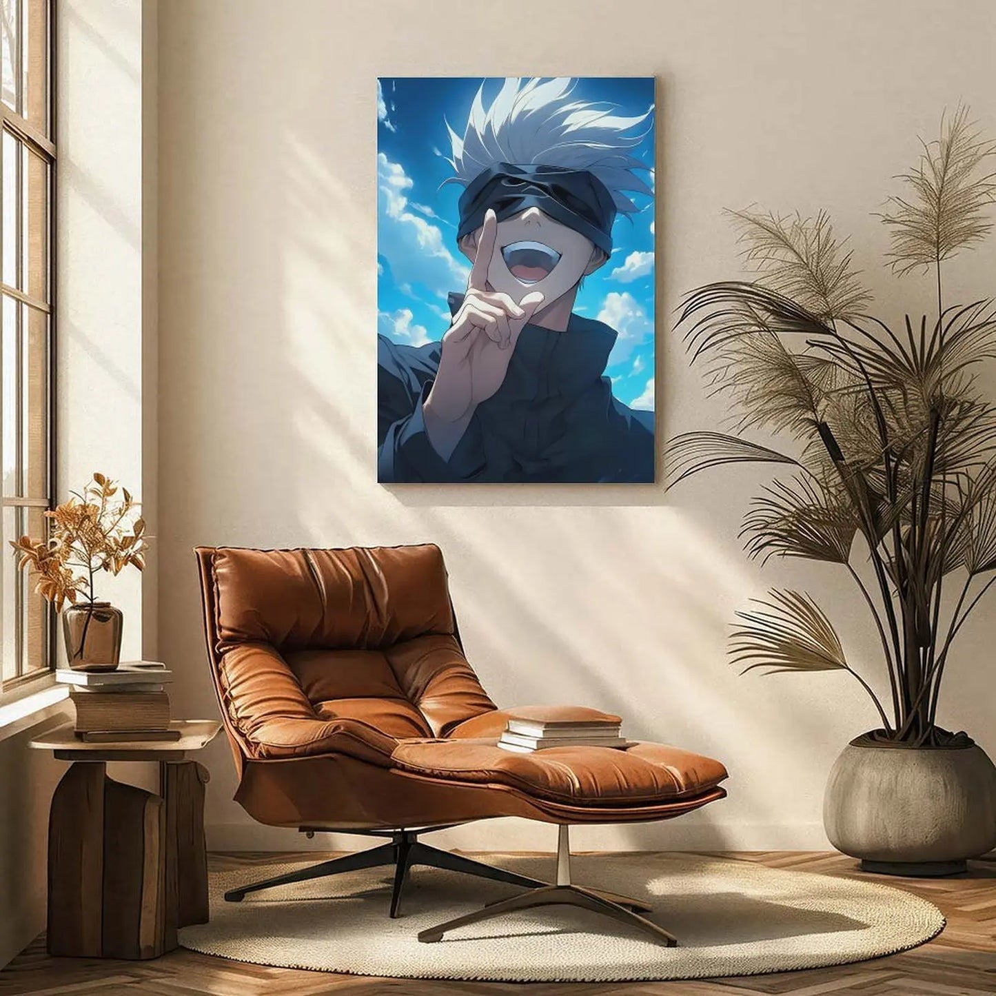 Jujutsu Kaisen Anime Wall Art – Premium Framed Poster for Bedrooms, Gaming Rooms & Desk Setups