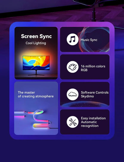 RGBIC LED Strip Lights – Smart App-Controlled USB LED Lights with Music Sync for Gaming & Desk Setups