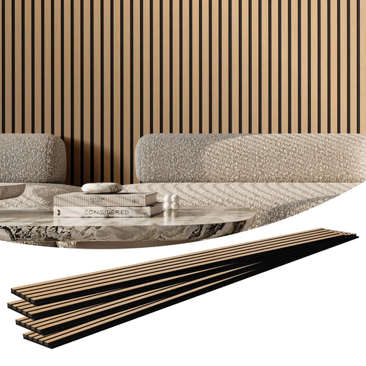 Wood Slat Acoustic Wall Panels – Sound Absorbing Wood Grain Panels