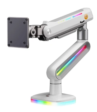 Premium RGB Gaming Monitor Arm – Heavy-Duty Aluminium Monitor Mount for 32–60" Ultrawide & Curved Monitors