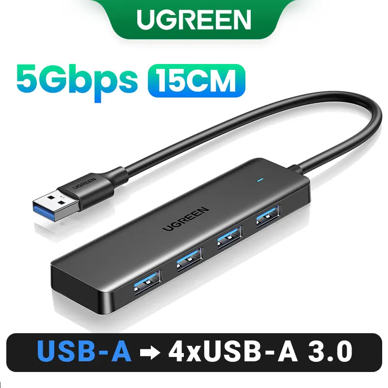UGREEN 5Gbps USB 3.0 Hub, 4 Ports USB A/USB C Splitter, Ultra-Slim Design, Compatible with PS5, Xbox, Mouse, Tiktokshopbacktoschoolkeyboard, Flash Drive,Dealsforyoudays