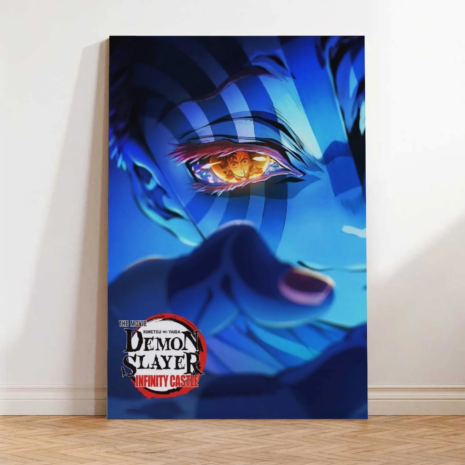 Demon Slayer Framed Canvas Wall Art, Premium Anime Print, UV-Protected Waterproof Canvas, Fade-Resistant Home & Gaming Room Decor