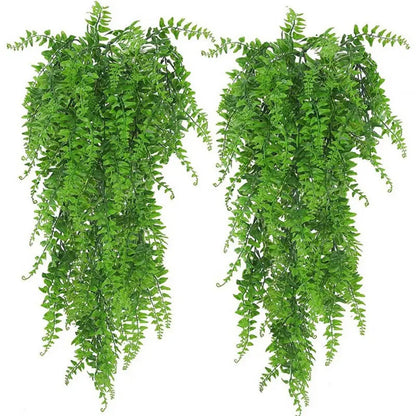 Artificial Boston Fern Hanging Plant – Realistic Faux Greenery