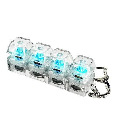 Mechanical Keyboard Clicker Fidget Toy – Portable Keyboard Keychain for Stress Relief & Desk Setups