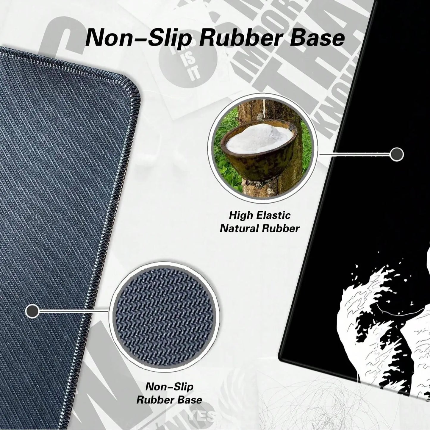 Wave Pattern Extended Desk Mat – Premium Non-Slip Gaming Mouse Pad