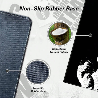 Wave Pattern Extended Desk Mat – Premium Non-Slip Gaming Mouse Pad