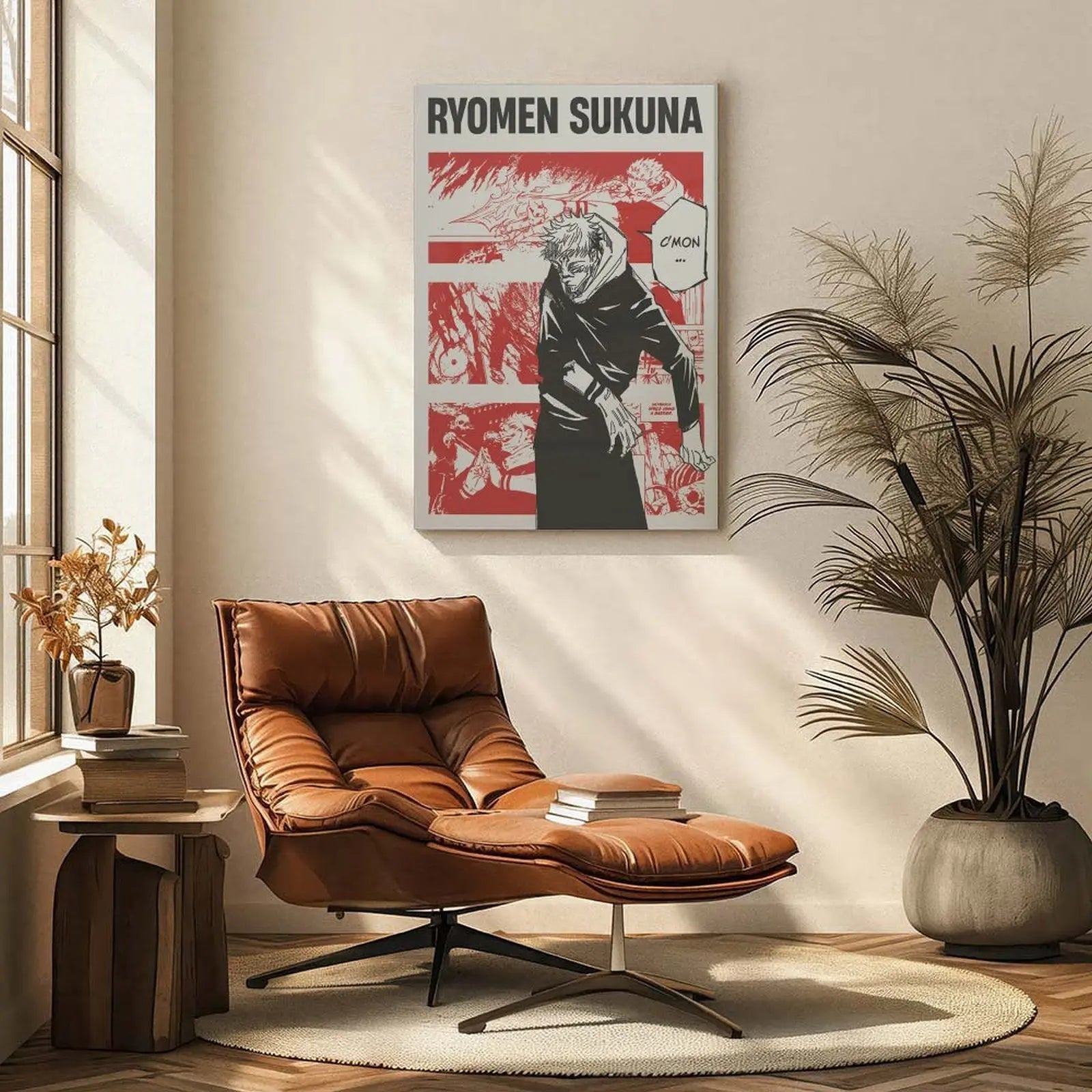 Jujutsu Kaisen Anime Wall Art – Premium Framed Poster for Bedrooms, Gaming Rooms & Desk Setups