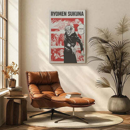 Jujutsu Kaisen Anime Wall Art – Premium Framed Poster for Bedrooms, Gaming Rooms & Desk Setups