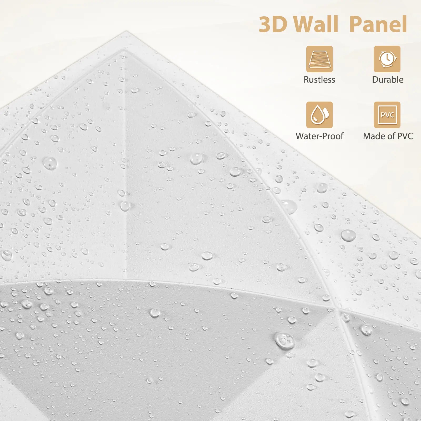 3D Diamond Wall Panels – Waterproof Geometric PVC Wall Tiles for Modern Home Décor