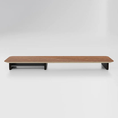 Premium Wooden Dual Monitor Riser – Solid Wood Monitor Stand for Desk Setups, Home Offices & Gaming Stations