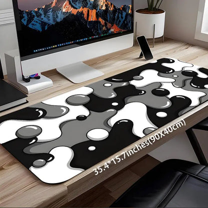 Abstract Pattern Extended Desk Mat – Premium Non-Slip Gaming Mouse Pad
