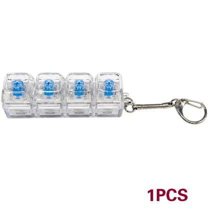 Mechanical Keyboard Clicker Fidget Toy – Portable Keyboard Keychain for Stress Relief & Desk Setups