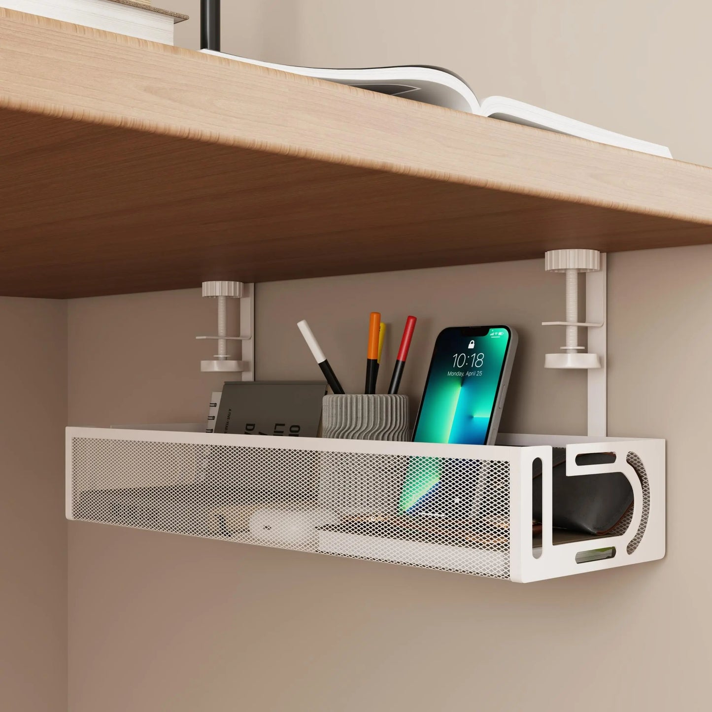 Under Desk Cable Management Tray – Premium Cable Organiser for Clean & Clutter-Free Desk Setups