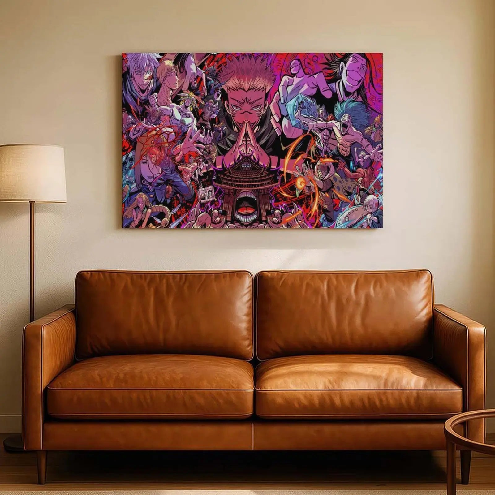 Jujutsu Kaisen Anime Wall Art – Premium Framed Poster for Bedrooms, Gaming Rooms & Desk Setups