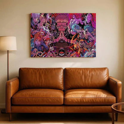 Jujutsu Kaisen Anime Wall Art – Premium Framed Poster for Bedrooms, Gaming Rooms & Desk Setups