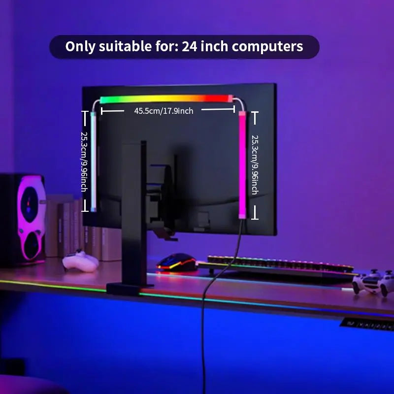 RGBIC LED Strip Lights – Smart App-Controlled USB LED Lights with Music Sync for Gaming & Desk Setups