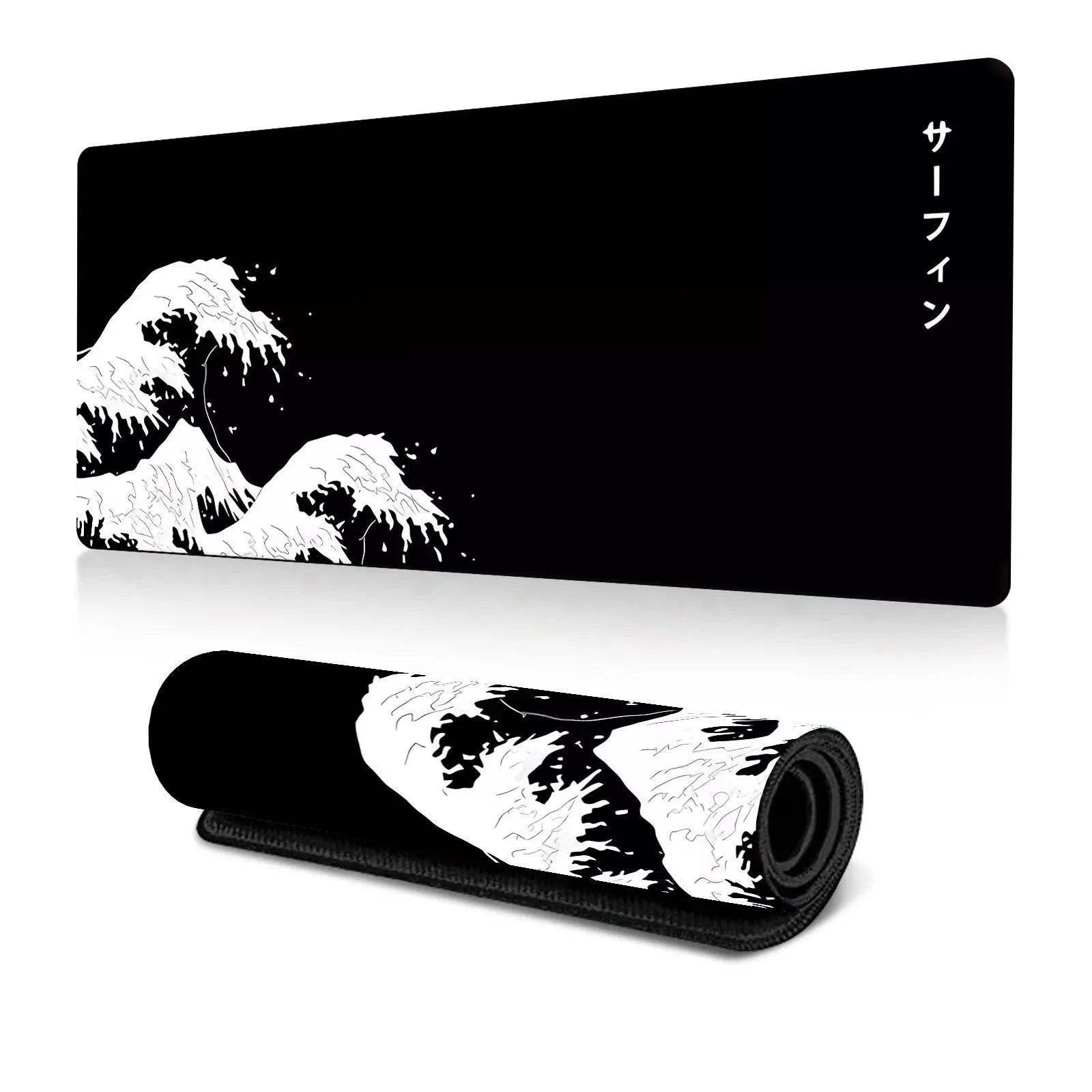Wave Pattern Extended Desk Mat – Premium Non-Slip Gaming Mouse Pad