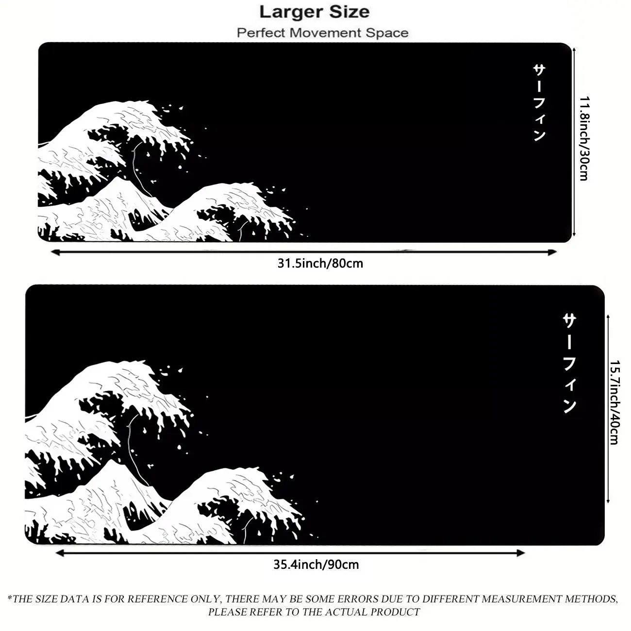 Wave Pattern Extended Desk Mat – Premium Non-Slip Gaming Mouse Pad